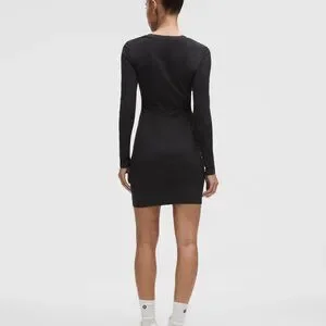 lululemon athletica | Dresses | All Aligned Ribbed Longsleeve Henley Dress  | Poshmark